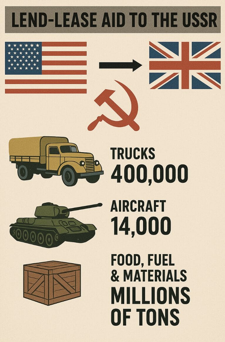 USSR could not survive without Western Aid in WWII