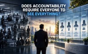 Does Accountability Require Everyone to See Everything?