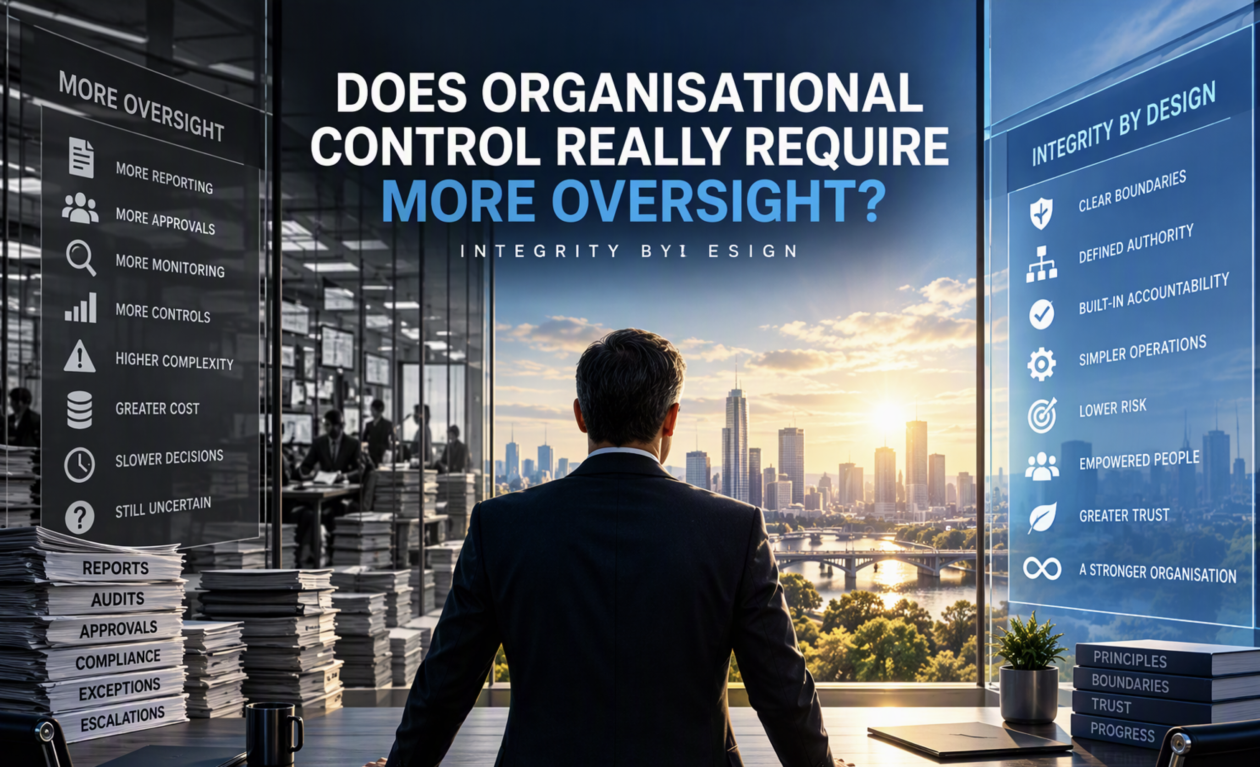 Does Organisational Control Really Require More Oversight